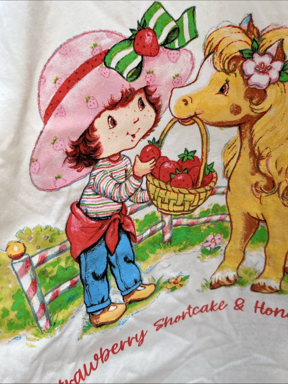 Strawberry Shortcake Graphic Tee - Strawberry & Honey Pie Pony L - Picture 3 of 4